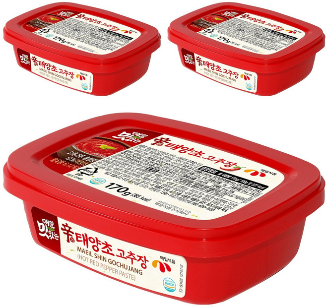 매일식품 매일 맛있는 신태양초 고추장, 170g, 3개
