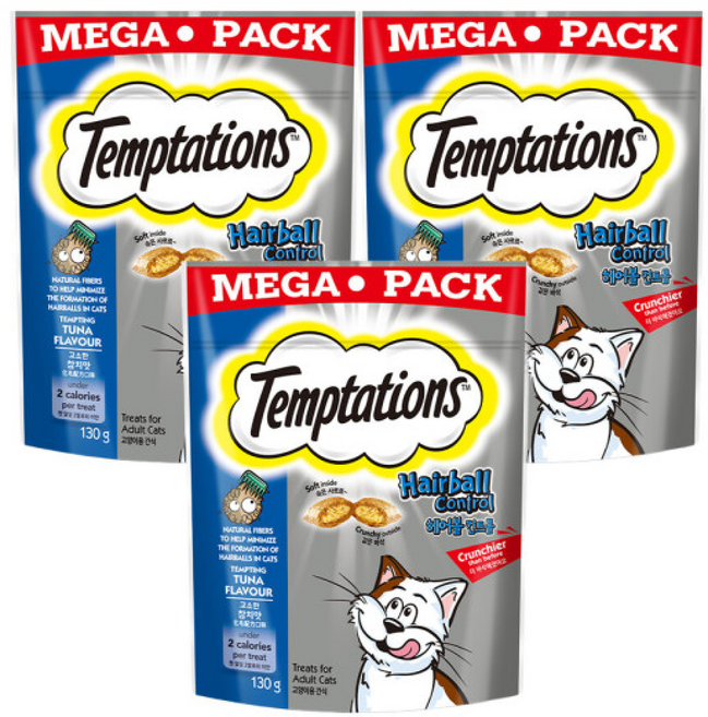 템테이션 헤어볼 컨트롤, 제품별 상이, 130g, 3세트