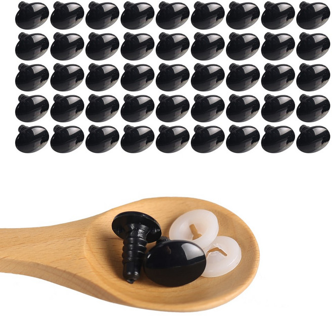 [모핸] 타원눈 인형눈, 16mm, 50개