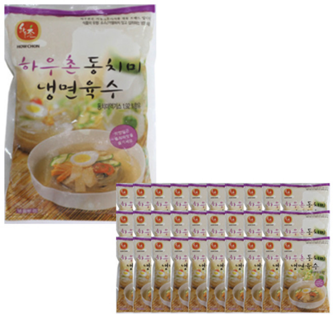 교동 하우촌 동치미냉면 육수 330g 1박스 30개입, 9.9kg