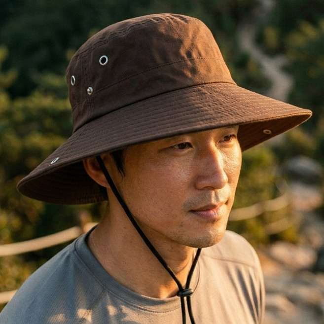 문라이트 빅사이즈 대두 등산모자 낚시모자 53~63cm, 브라운