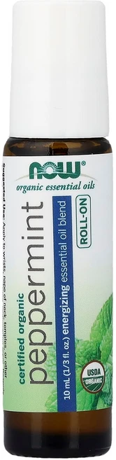 나우 푸드(NOW Foods) 유기농 에센셜 오일 페퍼민트 롤온 10ml (1/3 fl oz) NOW-07906 - 쿠팡