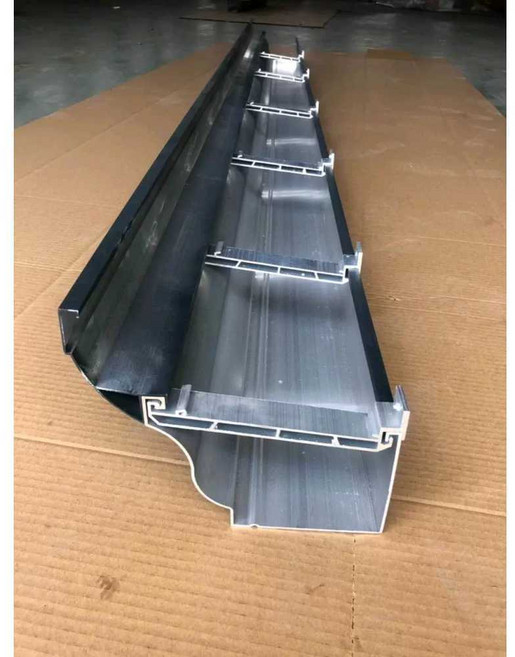 물받이 알루미늄 PVC 처마 발코니 빗물 비 수로 수도, 1개, 알루미늄 합금 6인치 1.0 두께 1m