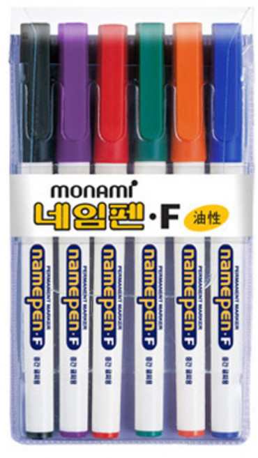 모나미 네임펜 F 6색 세트, 2개
