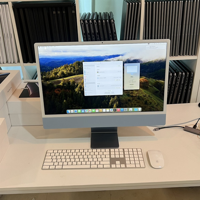 아이맥 M1 24인치 4.5K 레티나 블루 imac