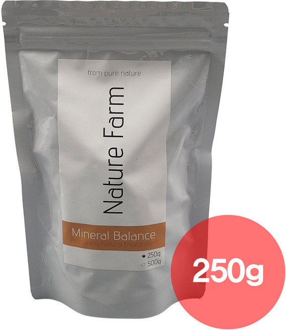 네이처팜 미네랄 밸런스 250g 새우 구슬 놀이터 은신처 천연미네랄 수초 후레쉬피쉬, 1개