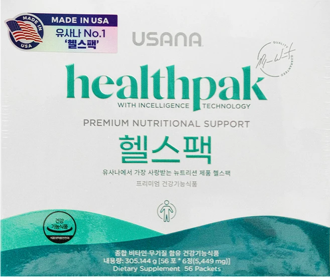 종합비타민_국가선수 선호영양제_미국유사나헬스팩, 56회분, 1박스 - 쿠팡