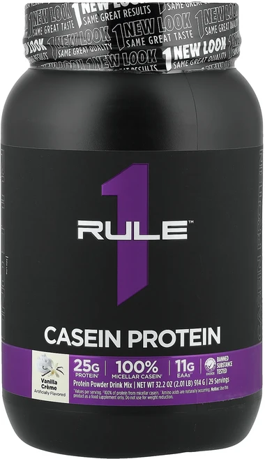 새해 건강을 선물하세요 Rule One Proteins 카제인 단백질 파우더 드링크 믹스 바닐라 크림 914g(2.01lb) 특별관리진행, RuleOneProteins카제인단백질파우더드링크믹스바, 1개 - 쿠팡