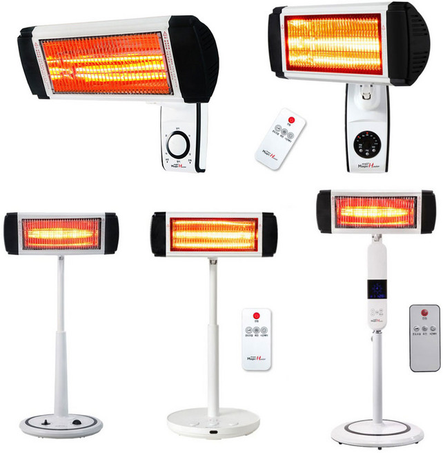 Windpia 근적외선 스탠드 벽걸이히터전기난로 전기히터 벽걸이난로 벽난로 근적외선히터