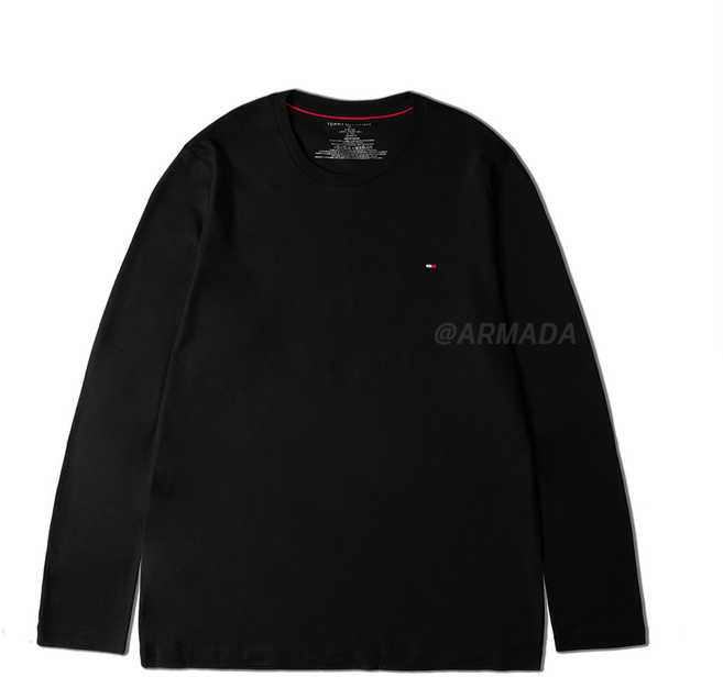 타미힐피거 09T3118 롱슬리브 긴팔티 블랙
