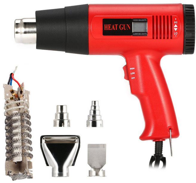 110V美規熱風槍 數字顯示溫度 60-600°C 溫度調節, 通用