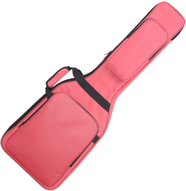 핑크 칼라 일렉기타 가방 케이스, 1개