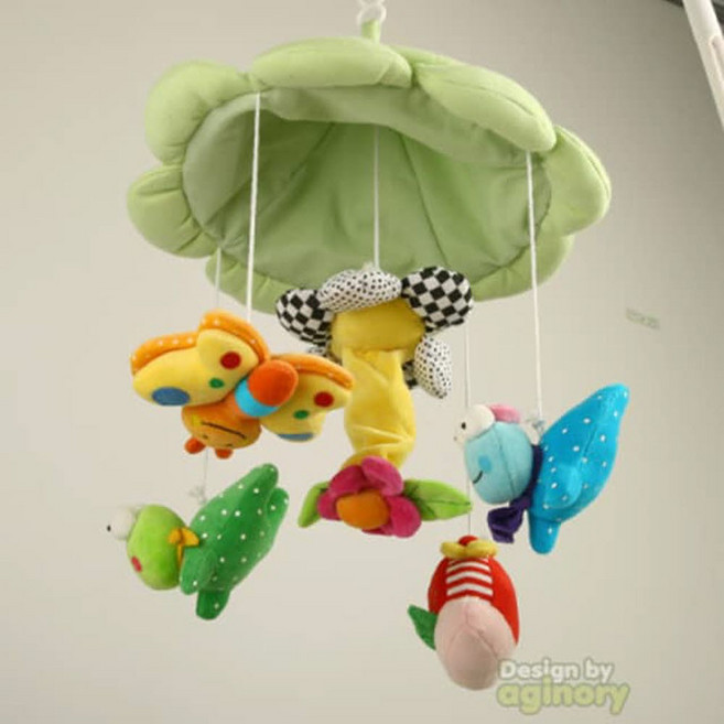 보헷 큐띠쁘띠 오르골 아기 모빌 인형, 1개