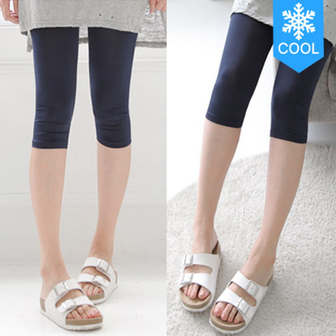 아이스 쿨링 냉감 7부 여름 빅사이즈 여성 쿨레깅스_C5867