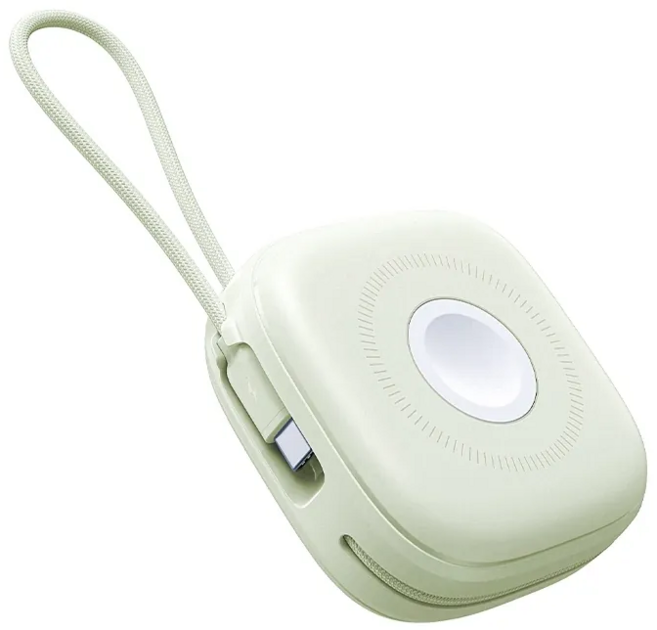 【aircolor】雲朵系六合一 磁吸快充行動電源 10000mAh 支援耳機、手錶充電, 莫蘭綠, AIR-MA01