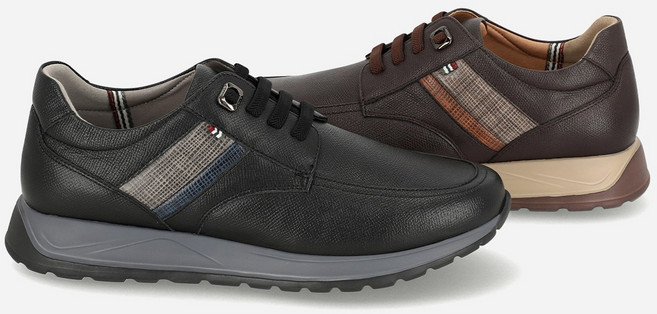 엘칸토 남성 소가죽 데크슈 캐주얼화 3.5CM LCMC63U613