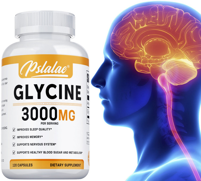 글리신 3000mg - 신경전달물질 에너지 증진 수면 보조 집중력 향상, 1개, 120정