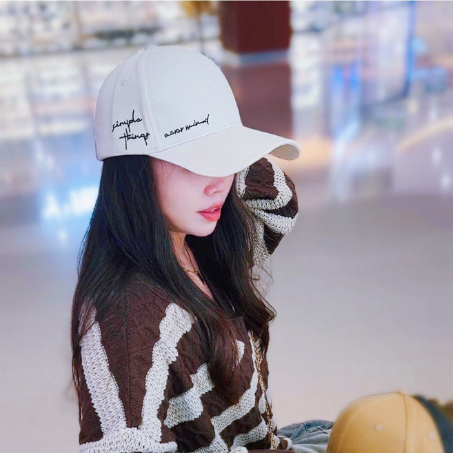 돈워리 남여공용 얼굴작아보이는 자수 야구모자 깊은 볼캡