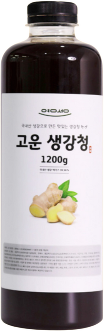 고운 유기농 생강청 국내산 전통 발효 건강청 생강원액 1200g, 1개