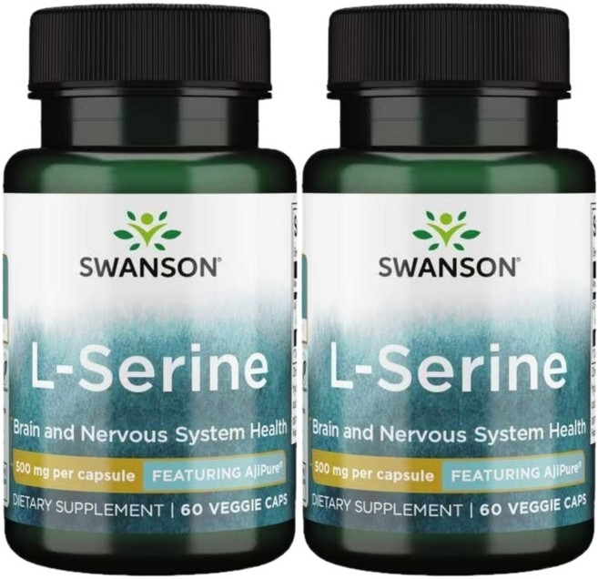 스완슨 엘 세린 500mg, 60정, 2팩, 60정