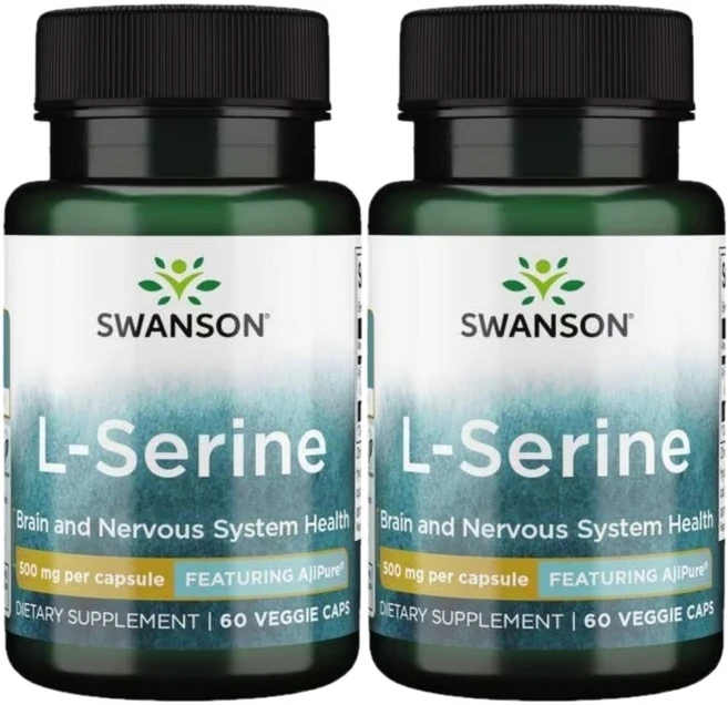 스완슨 엘 세린 500mg, 60정, 2팩, 60정 - 쿠팡