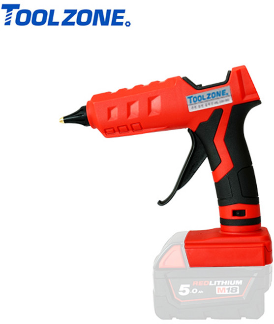 스파크 무선 충전 글루건 핫멜트 실리콘총 마끼다 호환 G-100MA, 1개, 밀워키용 HG-100MI