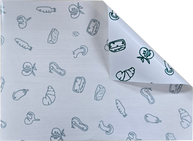 직사각형 코팅 식품포장지 (270mm x 350mm) P05G, 1세트, 500개