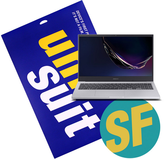 유니슈트 삼성 노트북(39.6cm) NT350XCJ/NT350XCR 하판 서피스 보호필름 2매(UT210375), 1개