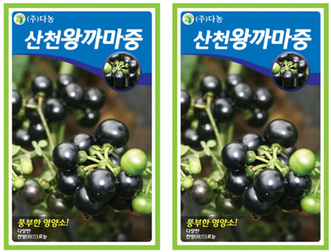 모두다 다농 채소씨 민속씨 다농 산천왕까마중씨앗(50립), 2개