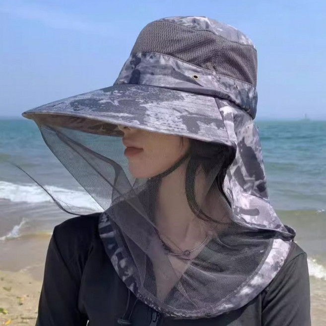 양봉 벌망모자 벌모자 방충 해충차단 벌초 낚시 모자, 상세페이지 참조