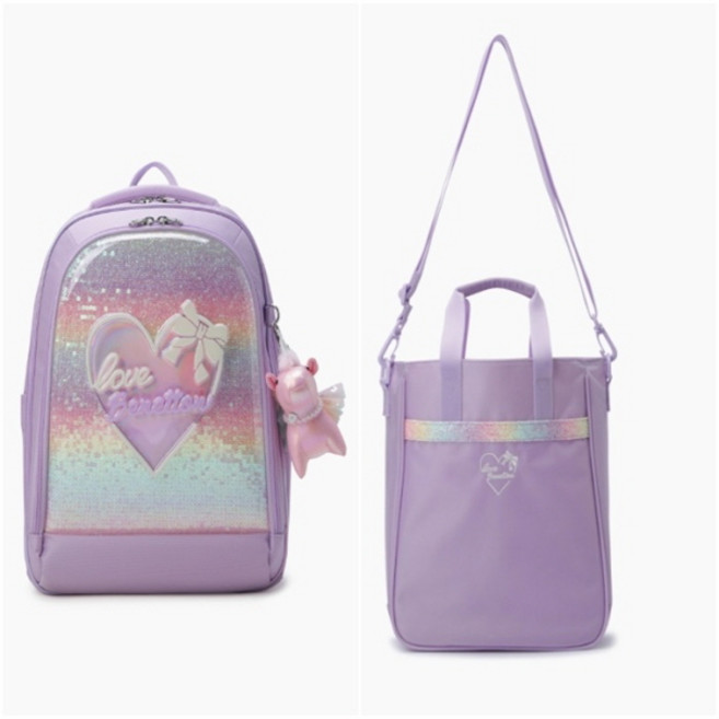 [AK평택점] [베네통 키즈] 리본하트몰드책가방세트QCBG01611 QCBG11611LVSE