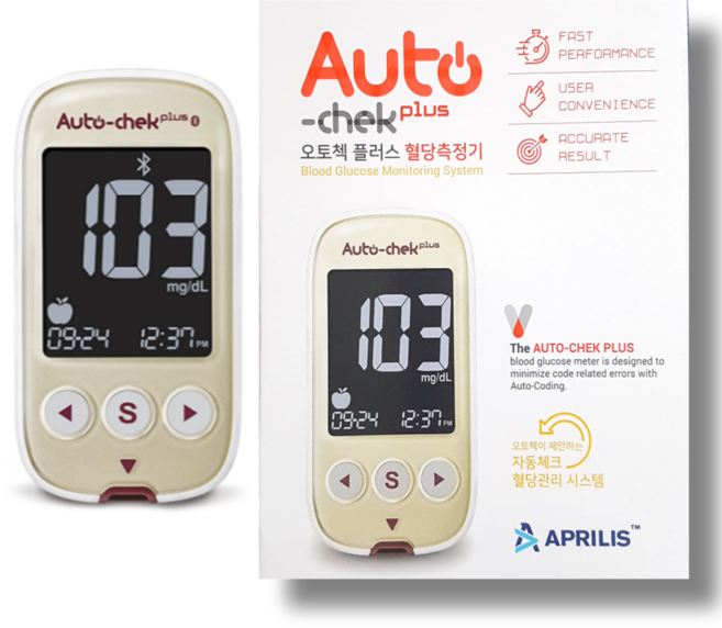 오토첵플러스 혈당측정기 당뇨측정기 혈당계 혈당체크기계 autocheck, AutoCheckMeter