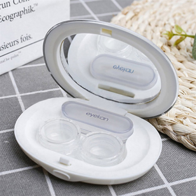 거울 렌즈케이스 2p세트 화이트, 상세 참조