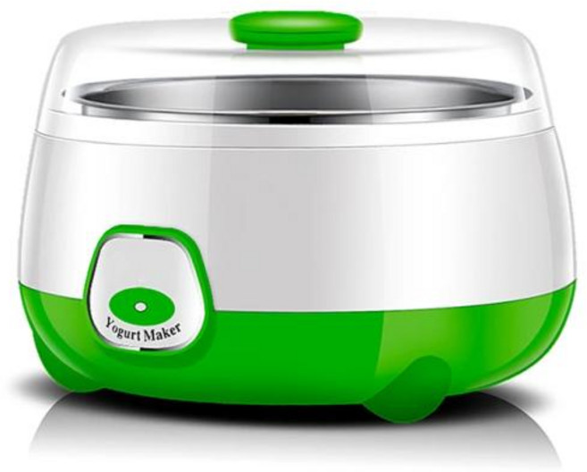요거트 메이커 요구르트 요플레 제조기 쌀 와인 효소 나토 발효기 일정한 온도 제어 그리스 기계 낫토 라이스 전기 1L, 2) Green, 1개
