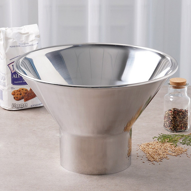 스텐 대형 깔대기 김치한포기 국산 소분용 소분 깔때기, 1개