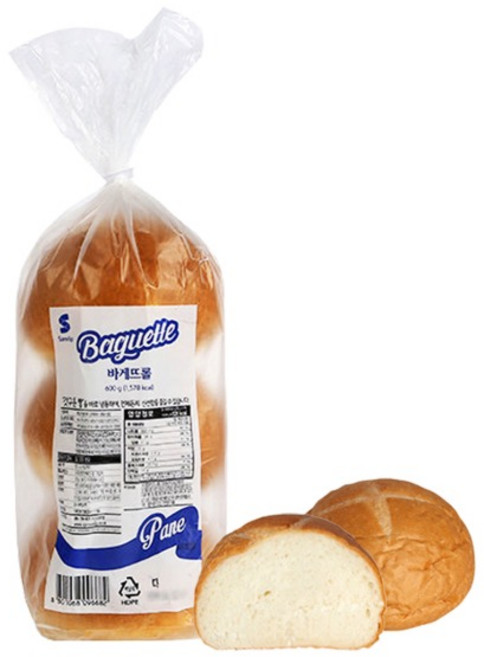 삼립 삼립 냉동 빠네빵 바게트롤 200g x 3입 600g, 1개