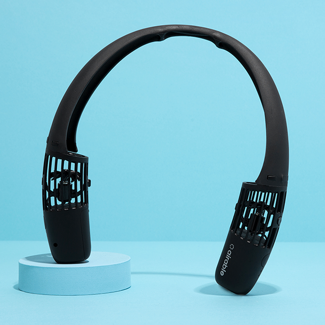 가벼운 넥밴드 휴대용 목걸이 선풍기 에어러블 3 넥선풍기 목선풍기, 제트블랙 [동시충전케이블 포함, 자석 제외]