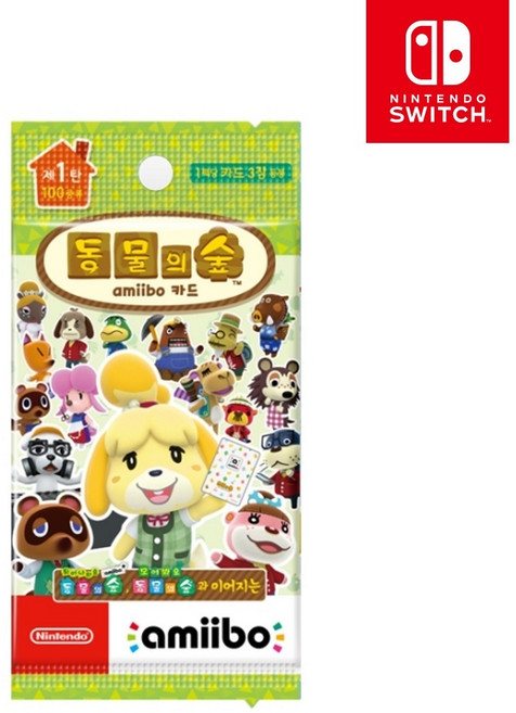 [온라인 공식판매처 에스엠퓨처스] 닌텐도 아미보카드 모여봐요 동물의 숲 1탄 모동숲카드 1탄, 모동숲 아미보카드 1탄