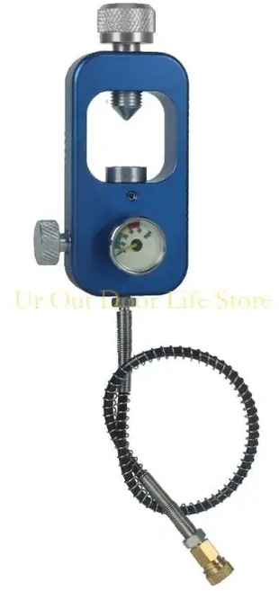 TUXING-4500Psi 300Bar 가스 실린더 리필 스테이션 다이빙 탱크 충전 스테이션 듀얼 게이지 고압 호스 에어, 01 Psi