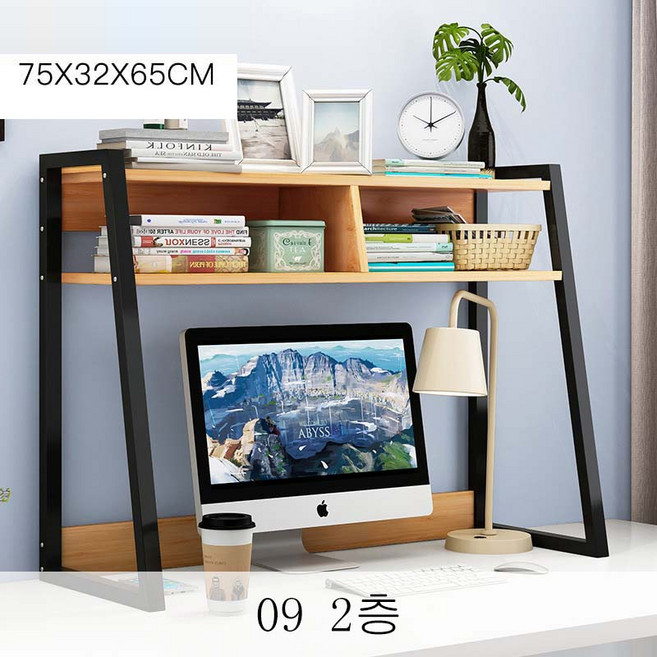 뉴타임즈13 책상 받침대 다층사무용책상 평면컴퓨터책상 학생들의 학습책상 위 책꽂이수납대 XT12 A10, 09 2층