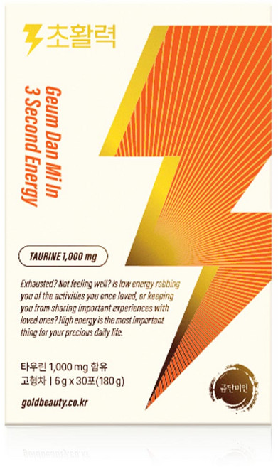 금단미인 3초활력 1개, 180g, 1박스