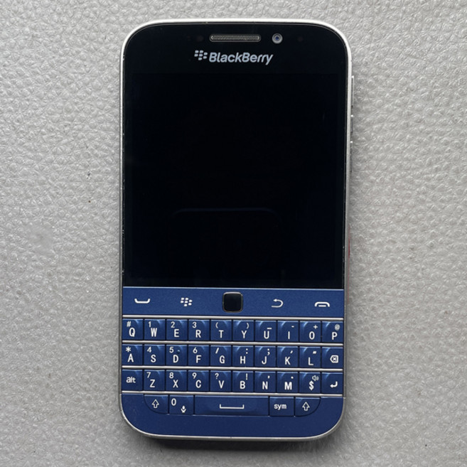 BlackBerry Classic Q20 핸드폰 4G 3.5" 8MP 2GB RAM 2515mAh IPS LCD 기존 스마트폰 잠금 해제 중고 80-90, 01 Full Set, 01 blue