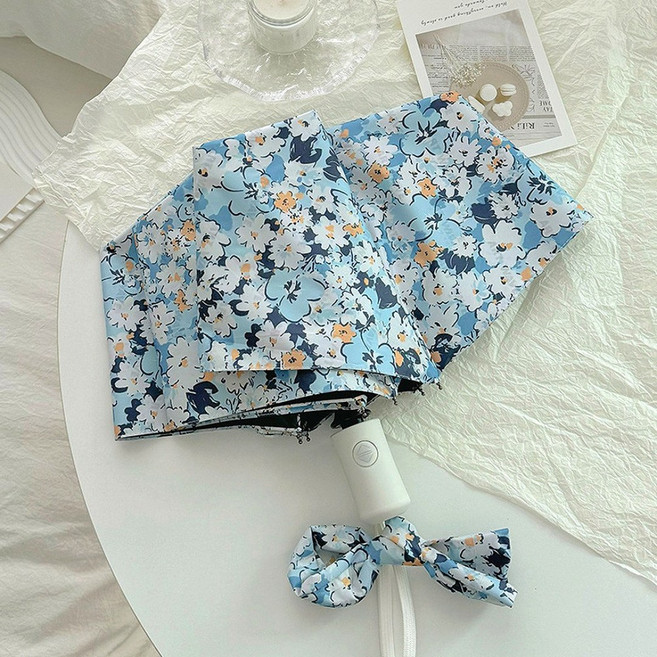 로르블랑 썸머 플라워 UV 차단 초경량 암막 3단 자동/ 5단수동 우양산 양우산 3단자동우산