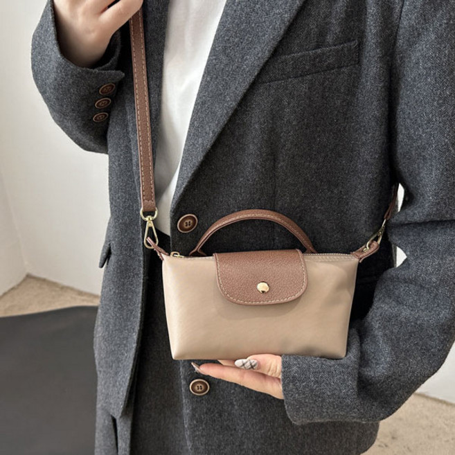 여성 미니백 가벼운 나일론 미니 크로스 숄더백 토드백 샴 미니 가방 여행용 여권 가방