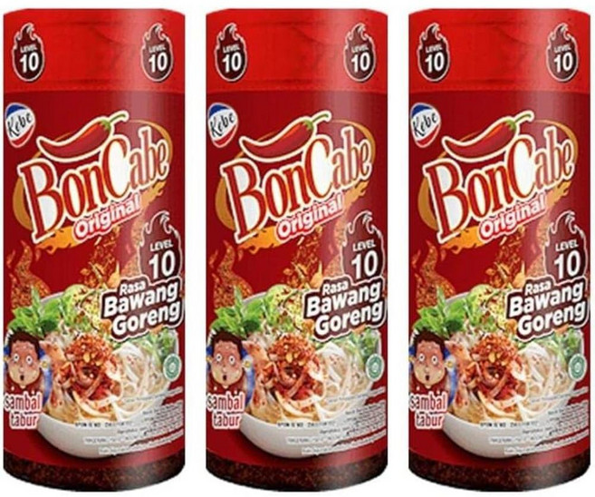 본카베 고베 삼발 타부르 오리지널 칠리 스프링클 50g x 3팩, 사이즈, 3개