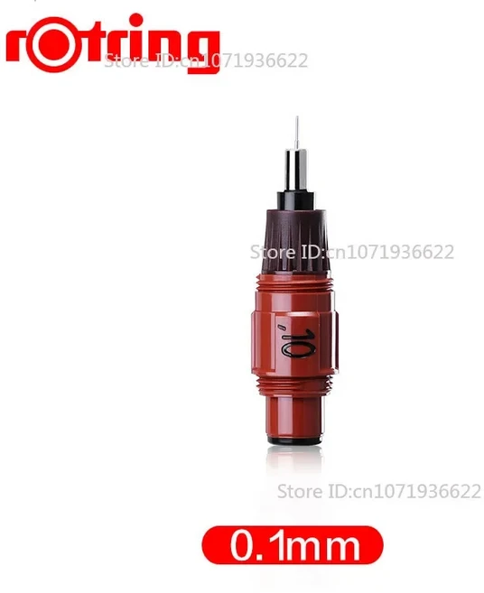 원래 독일 Rotring Isograph 주사기 펜 0.2/0.3mm 드로잉 펜 전문 손으로 그리는 엔지니어 디자인 미술 학, 05 0.1mm(Only Nib)