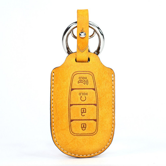 페레노 현대 베뉴 스마트키 가죽케이스 PH08, 푸에블로 옐로우