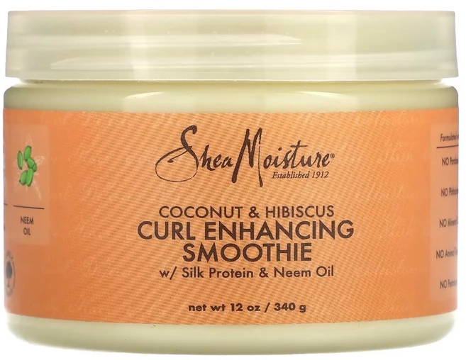 시어모이스처 컬 인핸싱 스무디 코코넛 히비스커스 헤어 크림 340g 윤기있는 웨이브, 1개 - 쿠팡