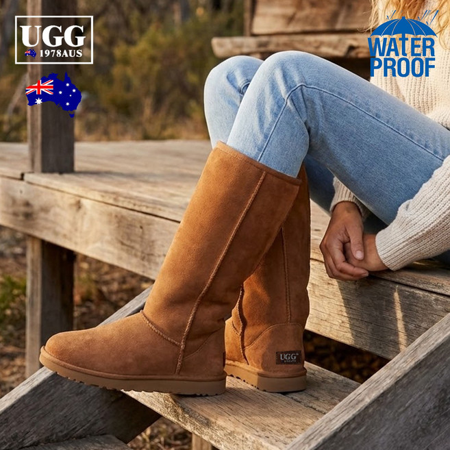 UGG1978AUS 여성 롱부츠 양가죽 방수 톨 출퇴근 아웃도어 부츠