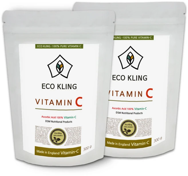 푸리오 DSM 영국 분말비타민C 100%, 300g, 2개 - 쿠팡